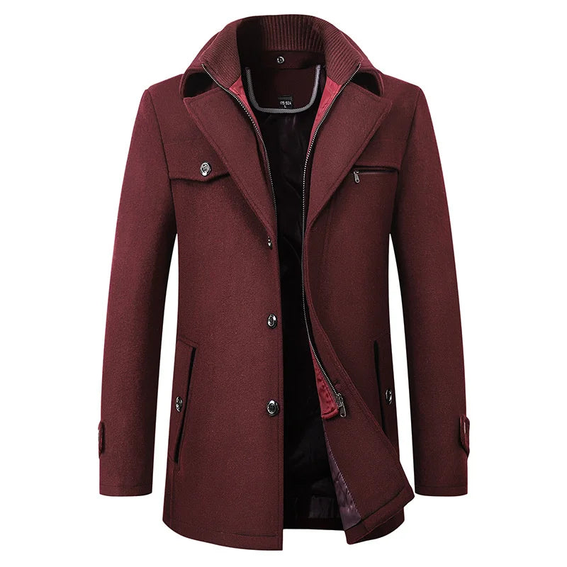 Wasserabweisender Wintermantel für Herren | Smarte Jacke mit Kapuze und Alltagsstil
