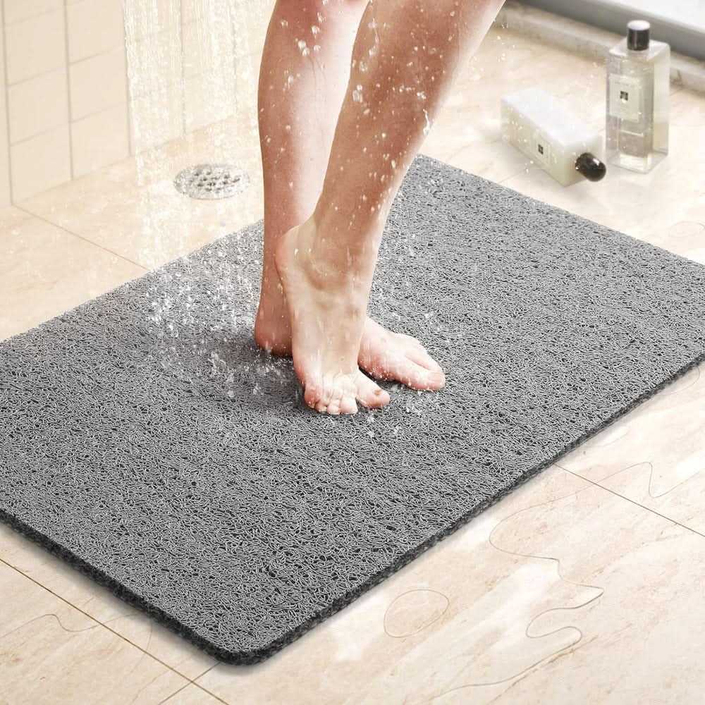 Aqualuxe Shower Mat – Rutschfeste Duschmatte mit Drainage-System & loofah-weicher Oberfläche