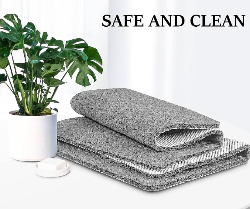 Aqualuxe Shower Mat – Rutschfeste Duschmatte mit Drainage-System & loofah-weicher Oberfläche