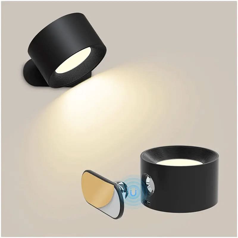 360° Wall Lamp – Kabellos, USB-wiederaufladbar & 3 Helligkeitsstufen für flexible Beleuchtung