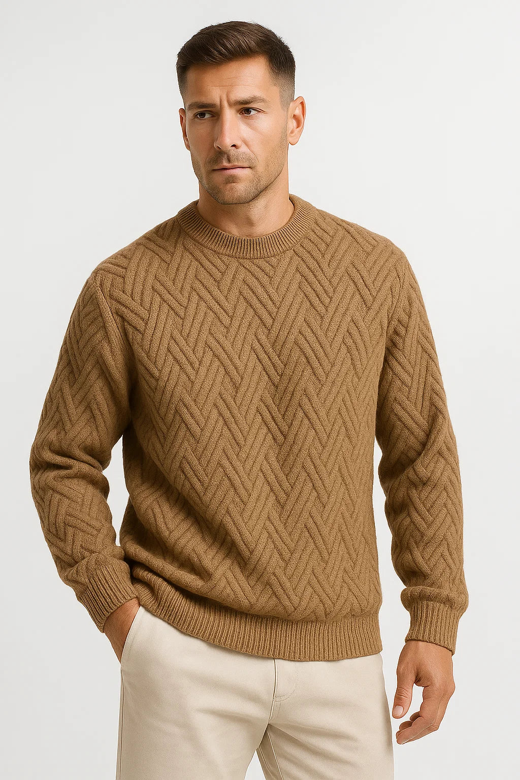 Herren Strickpullover | Lässiger Schnitt & Rippdetails