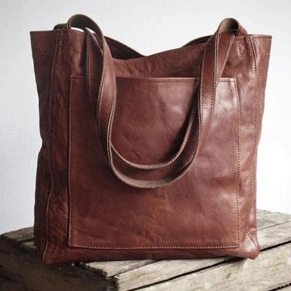 CARMÉ – Strapazierfähige Schultertasche aus weichem Echtleder