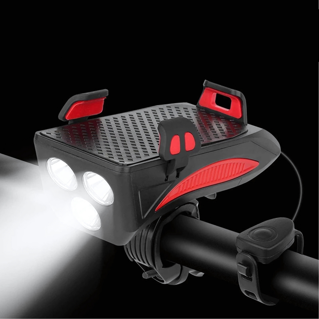 4-in-1 Fahrradlicht mit Powerbank und 1500 Lumen LED