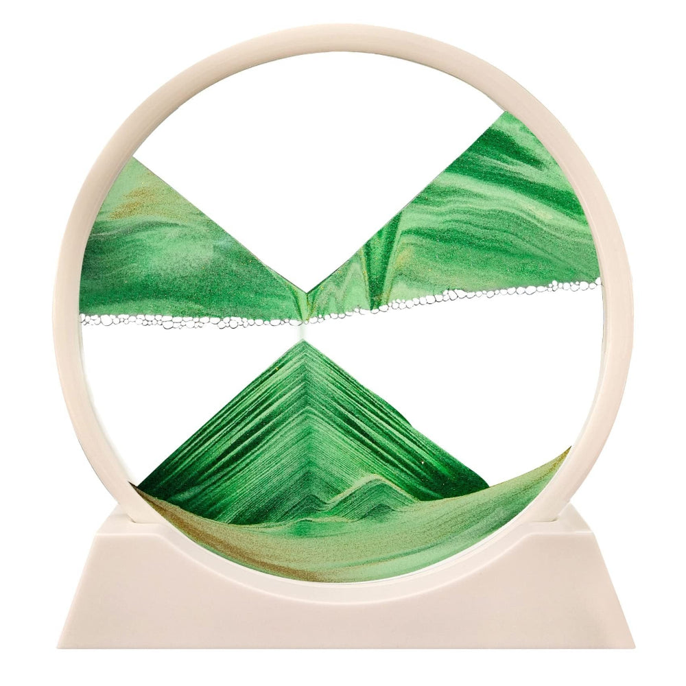 3D Bewegte Sandkunst - Beruhigende Glasdekoration für jeden Raum