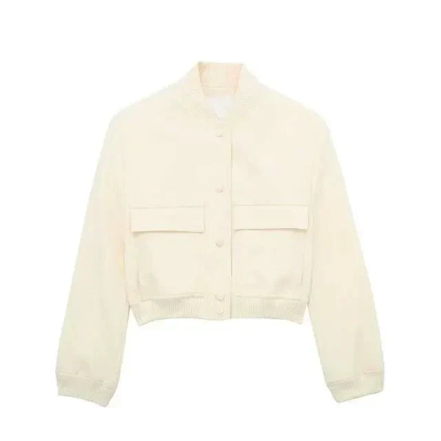 Gekürzte Bomberjacke für Frauen | Moderner Stil