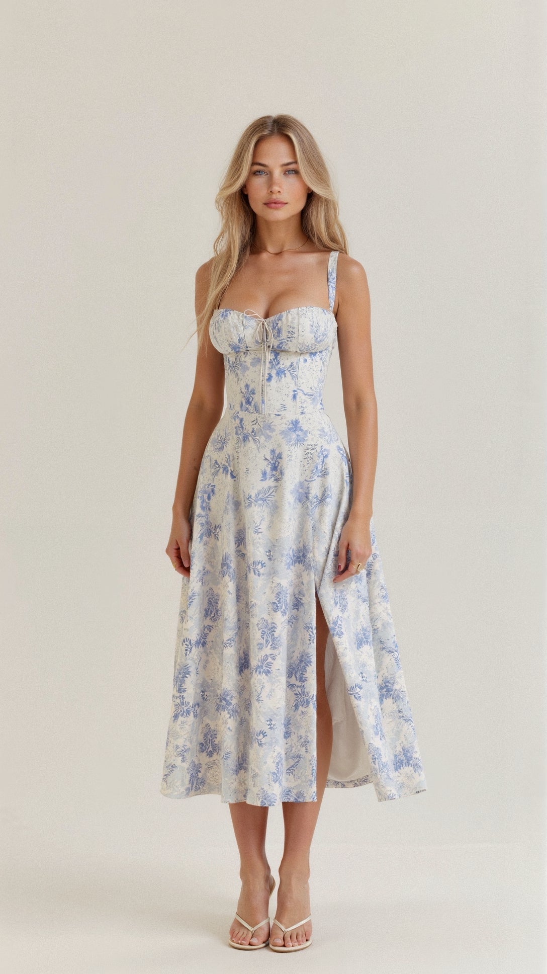 Korsett Midi Kleid für Frauen | Elegante Silhouette