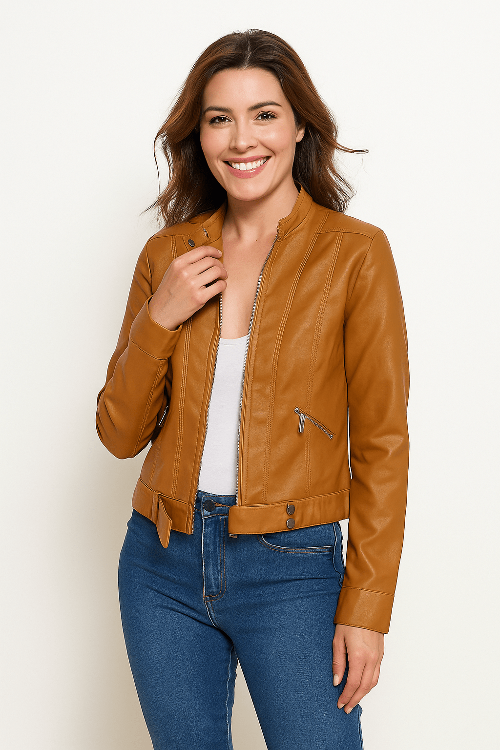 Maßgeschneiderte Lederjacke für Frauen | Müheloser Stil
