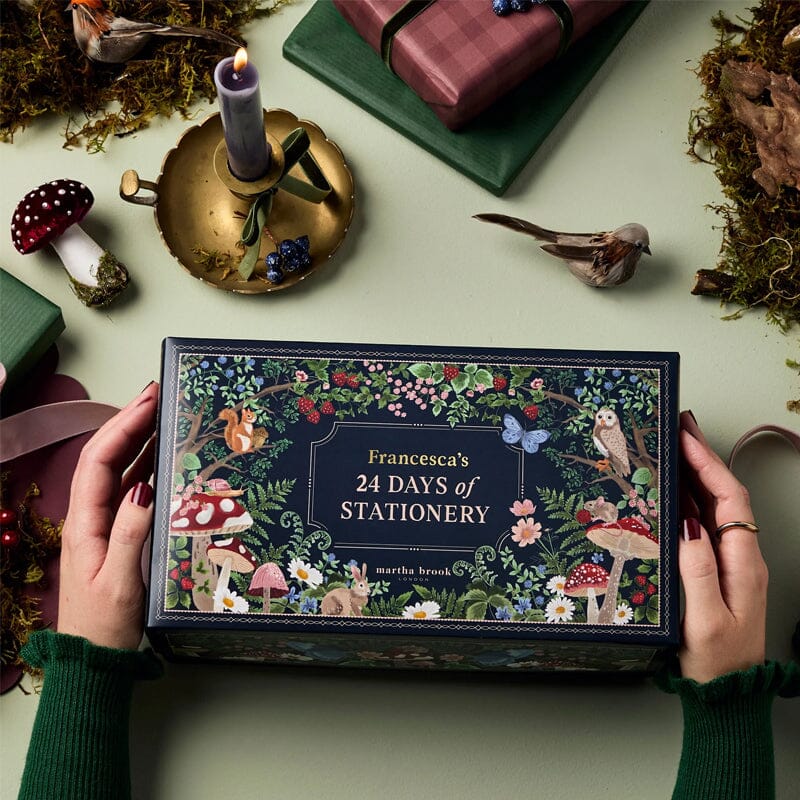 24 Tage Schreibwaren-Adventskalender - Winterwald-Design