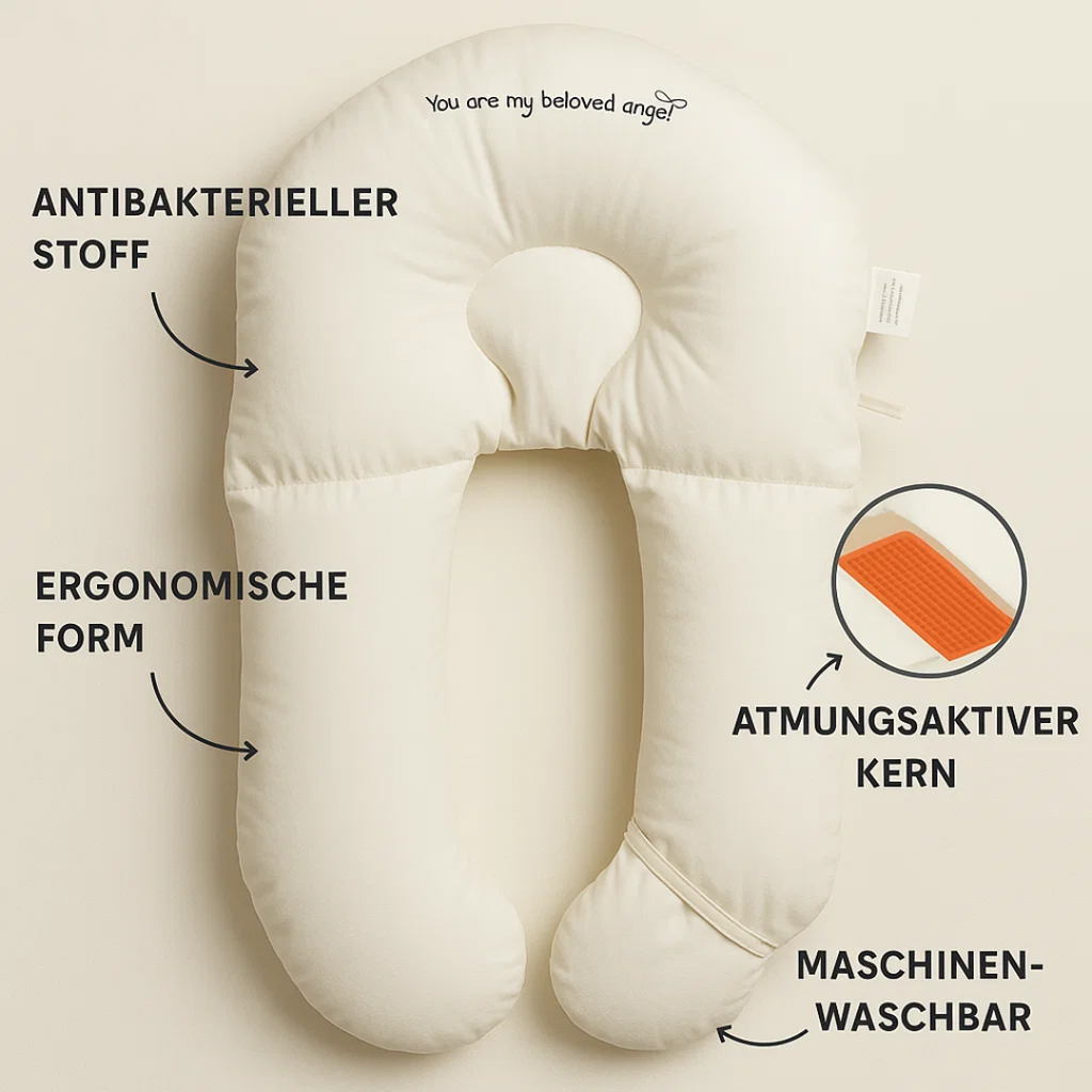 Antibakterielles Baby-Kuschelkissen für sicheres Schlafen