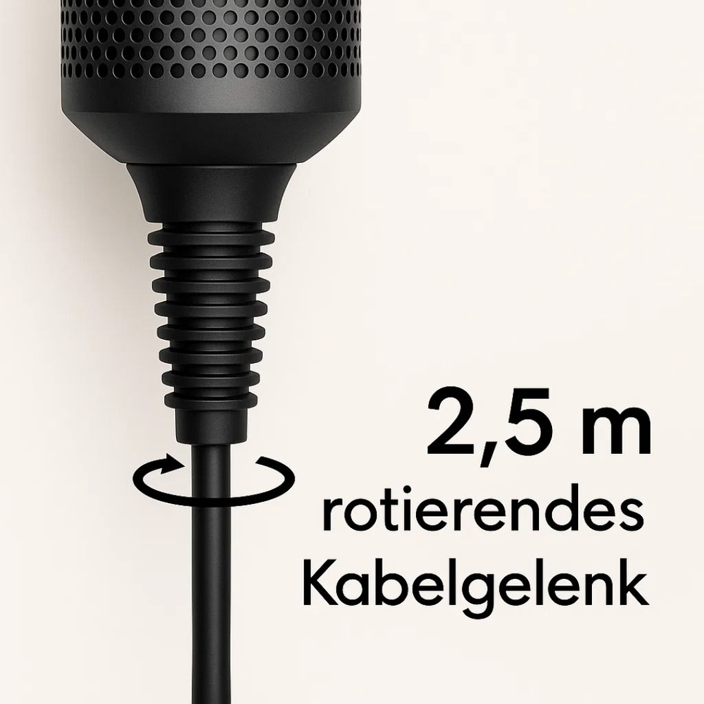 2-in-1 Föhn- und Glätteisen für müheloses Haarestyling