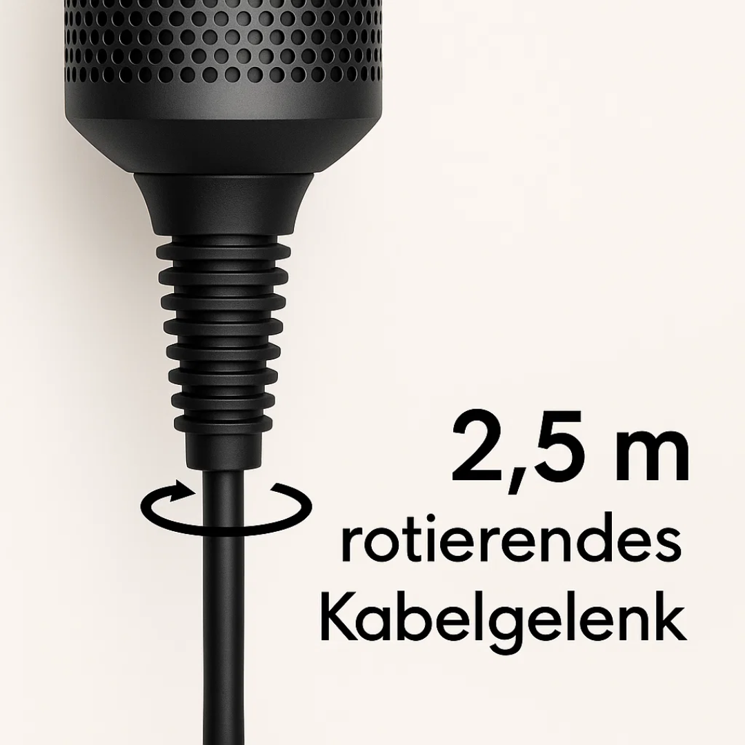 2-in-1 Föhn- und Glätteisen für müheloses Haarestyling